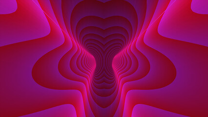 Swirling purple color of abstract background. Futuristic Wavy Fractal artwork.