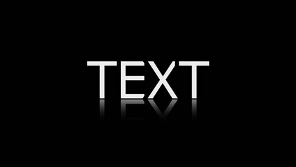 Obraz premium Text effect design.3d rendaring black background