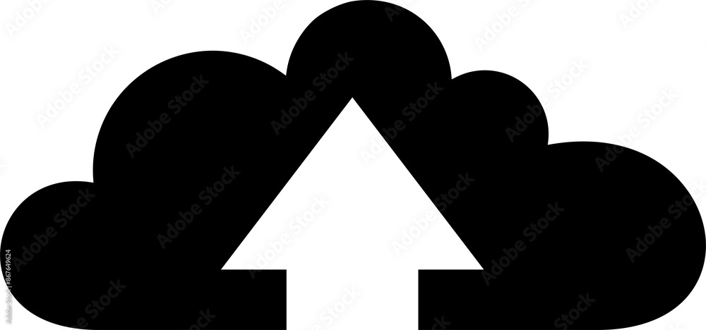 Poster upload icon symbol vector image