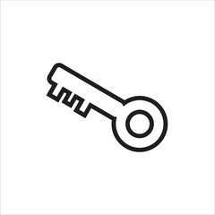 key vector icon line template