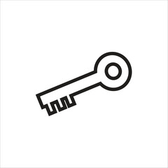 key vector icon line template