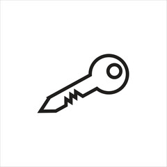 key vector icon line template