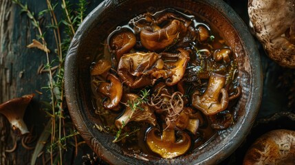 Fototapeta premium Marinated Fungi