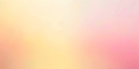 Fototapeta premium Soft gradient background transitioning from pale pink to soft yellow, providing a gentle and soothing feel, ideal for spring products or baby items