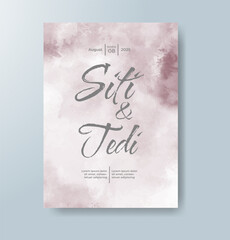 Watercolor Minimal Card. Classic Vector Design Cards. Wedding Abstract Background Invitation Art Template. Set of Creative Illustrations for Brochure, Cover Design. Minimalistic Watercolor Artwork.