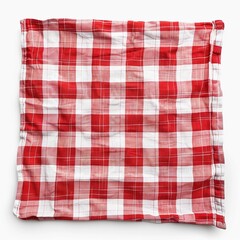 red and white checkered tablecloth
