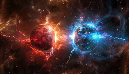 Obraz premium Galactic Duel