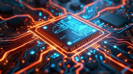 An abstract visualization of interconnected nodes and lines forming a network.