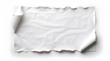 A minimalist business banner template with a clean, professional look. The design features a blank white backdrop with torn edges, exuding simplicity and elegance.