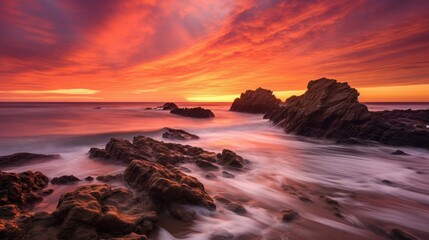 Obraz premium sunset over the sea