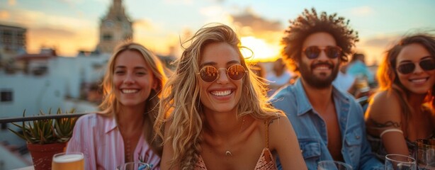 two women in the city