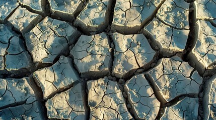 Cracked dry earth parched soil texture