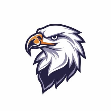 recommend clip art: Hand Drawn watercolor eagle flying line art logo icon illustration isolated on a white background