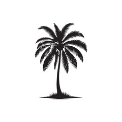 Fototapeta premium Coconut Tree silhouette Vector