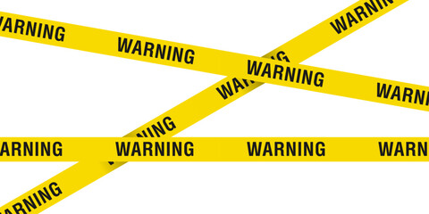 Yellow barrier tape with the text warning. line do not cross vector