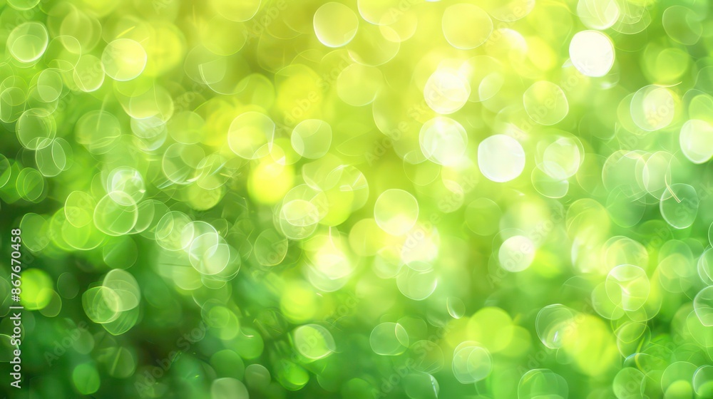 Poster green abstract bokeh backgrounds with copy space image. generative ai