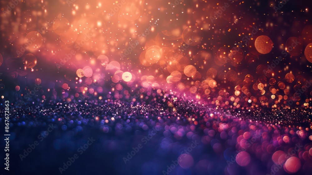 Poster Image of a background with glittering particles perfect for adding text or graphics. with copy space image. Generative AI