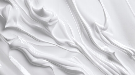 Fototapeta premium White foam beauty skincare cream texture cosmetic product background
