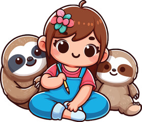 Naklejka premium International Friendship Day Vector Sticker Design.