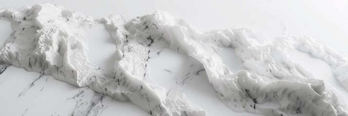 Obraz premium Artistic Natural Stone Sculpture, Marble Texture Close-Up Showcases Intricate Veins and Color Variations, Graphic resource, fine art, wallpaper, banner design, advertising, illustration, background,