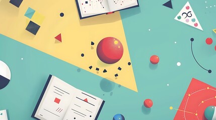 Infographic explaining Inertia detailing how it affects objects at rest and in motion with visuals of examples like a rolling ball and a stationary book