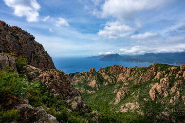 Obraz premium Calanques de Piana, Corse, France
