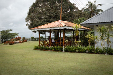 Traditional Malaysia house in Sandakan Sabah province Borneo Malaysia