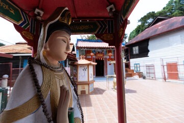 Chinese temple Kun Yam temple details in Sandakan Sabah Malaysia