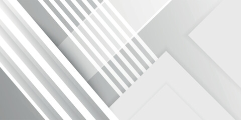 Fototapeta premium White vector minimalist simple and modern abstract geometric background. White vector presentation background for poster banner wallpaper mockup