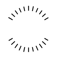 Radial sunlight vintage emblem