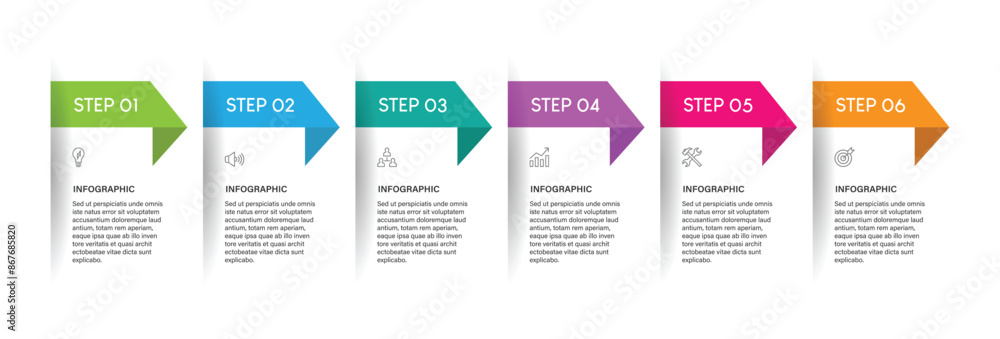 Poster business data visualization. timeline infographic icons designed for abstract background template ve