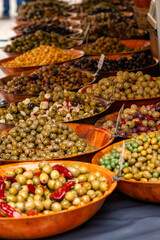 olives in a french market