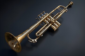 Obraz premium Beautiful clean trumpet