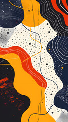 Colorful pop abstract artistic background
