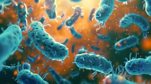 Microscopic View of Bacteria