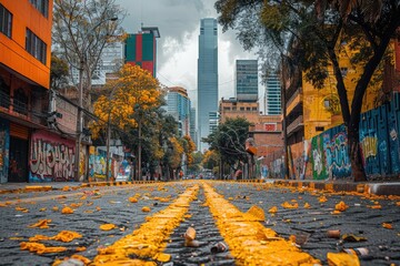 natural disaster in the city professional advertising food photography