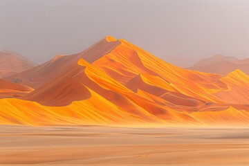 Naklejka premium rolling sand dunes professional photography