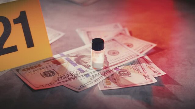 Powdered Narcotics at a Crime Scene