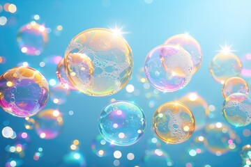 The Floating soap bubble professional photography