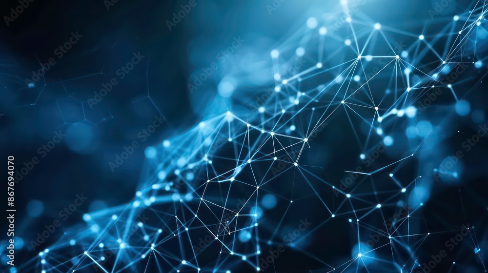 Poster transforming big data through digital networking, innovation of next generation technology. generati