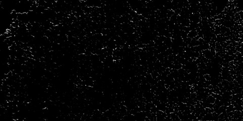 Abstract old wall surface on black background textrue with white scratches and crackes. Dust and scratches design decorate the floor tiles and home. Vintage grunge scratched background, overley,