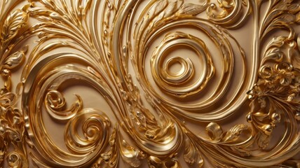 Elegant and luxurious product showcase background. Bright golden hues dominate the scene, creating a rich and opulent atmosphere. Soft, 