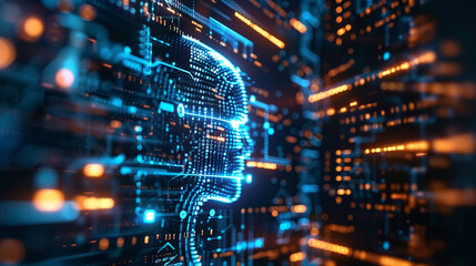 Obraz premium masthead background image on cybersecurity theme