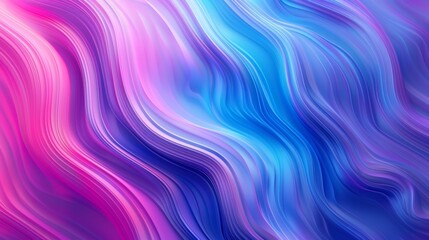 Obraz premium Abstract wavy gradient background with vibrant pink and blue hues