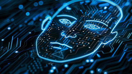 Fototapeta premium masthead background image on cybersecurity theme