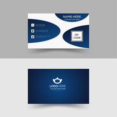Double sided creative business card template. Portrait and landscape orientation. Horizontal and vertical layout. Vector illustration