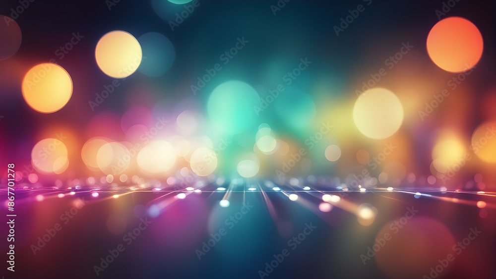 Poster a computer generated image of a cityscape with a blue and pink background