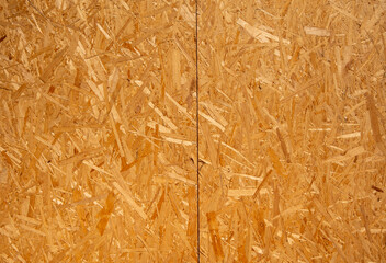 Nahaufnahme einer OSB-Holzfaserplatte