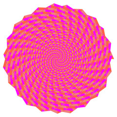 Fototapeta premium An abstract retro psychedelic spiral shape design element.