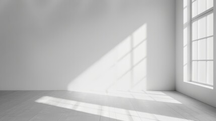 Obraz premium Window light in the room background illustration generated by ai